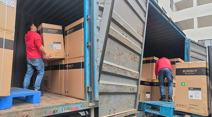 整裝待發(fā)！客戶50臺(tái)衣物烘干機(jī)裝柜完畢